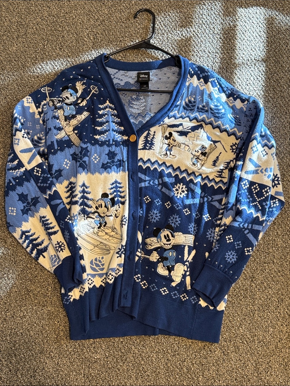 Her Universe Disney Mickey Mouse and Friends Winter Holiday Cardigan Sweater